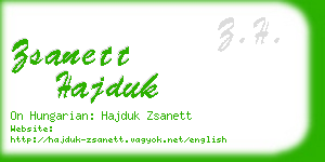 zsanett hajduk business card